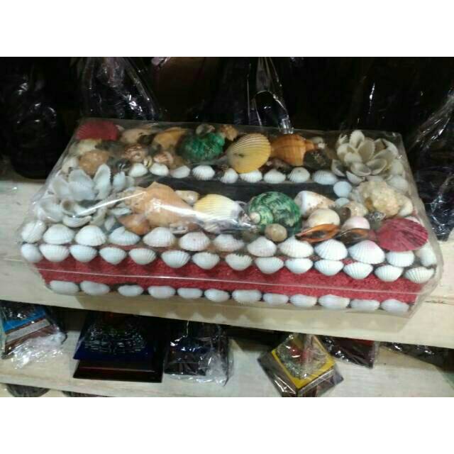 Tempat Tisu dari Kerang Ukuran Besar - Kotak Tissue