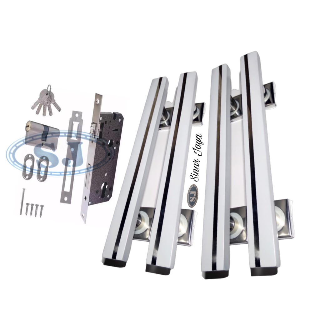 Satu set Handle Pintu kunc rumah minimalis 33 cm 45 cm Gagang Tarikan pintu kotak minimalis termurah