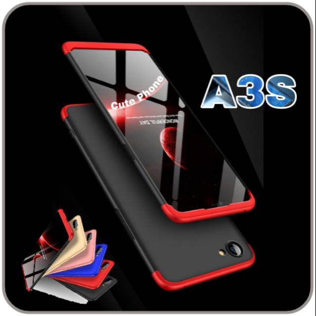 Hard Case Casing OPPO A3S Slim Fit Armor 360 Full Cover