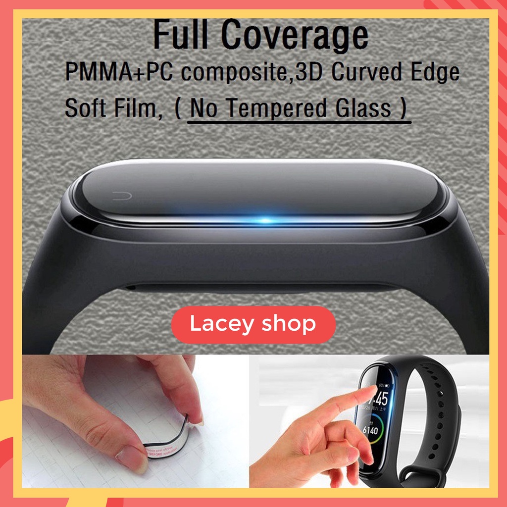 Anti Gores Pelindung Layar Xiaomi Mi Band 4 5 3D