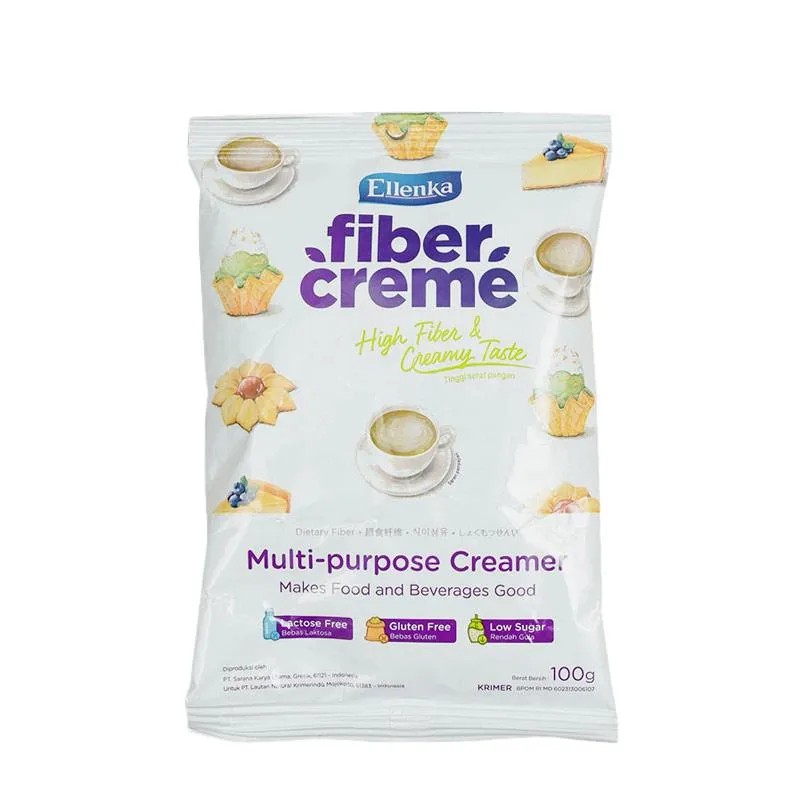 

Ellenka Fiber Creme 100 gr high fiber & creamy tast promo sachet