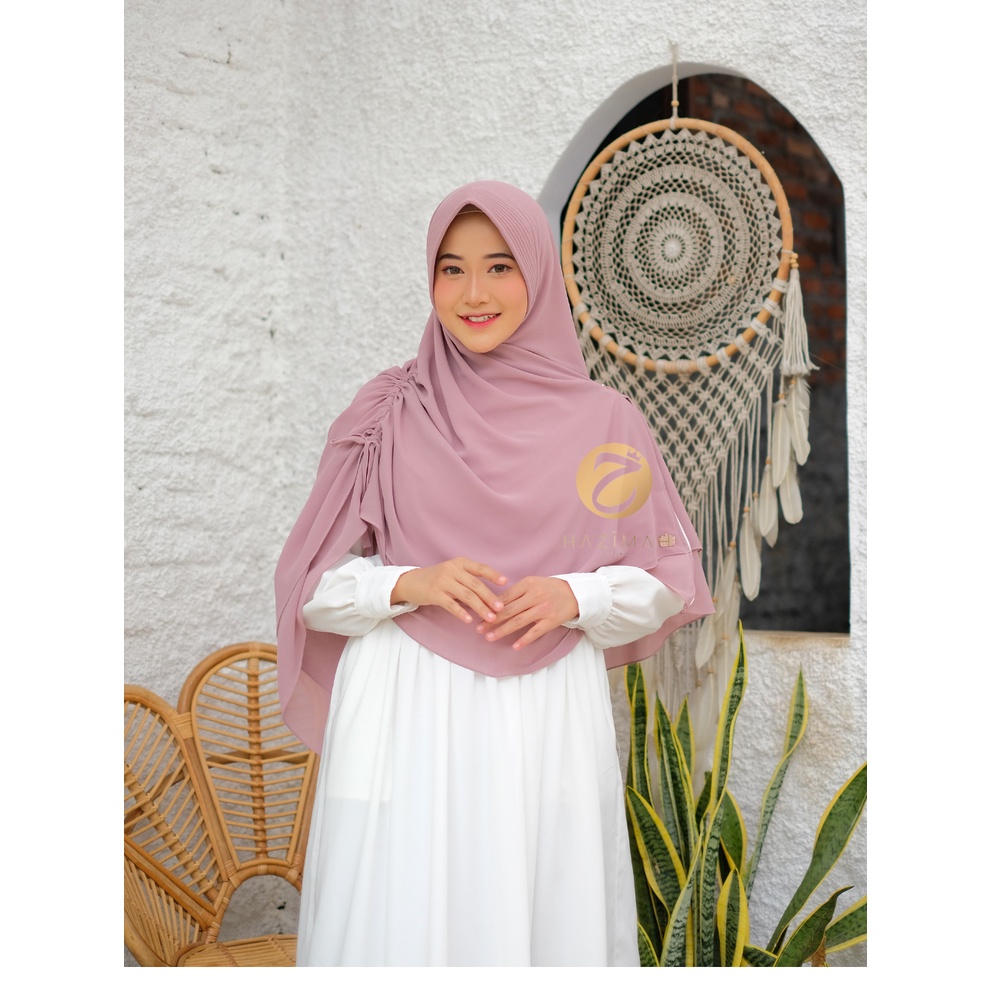 Khimar Haura Hijab Kerudung Syari Mauve