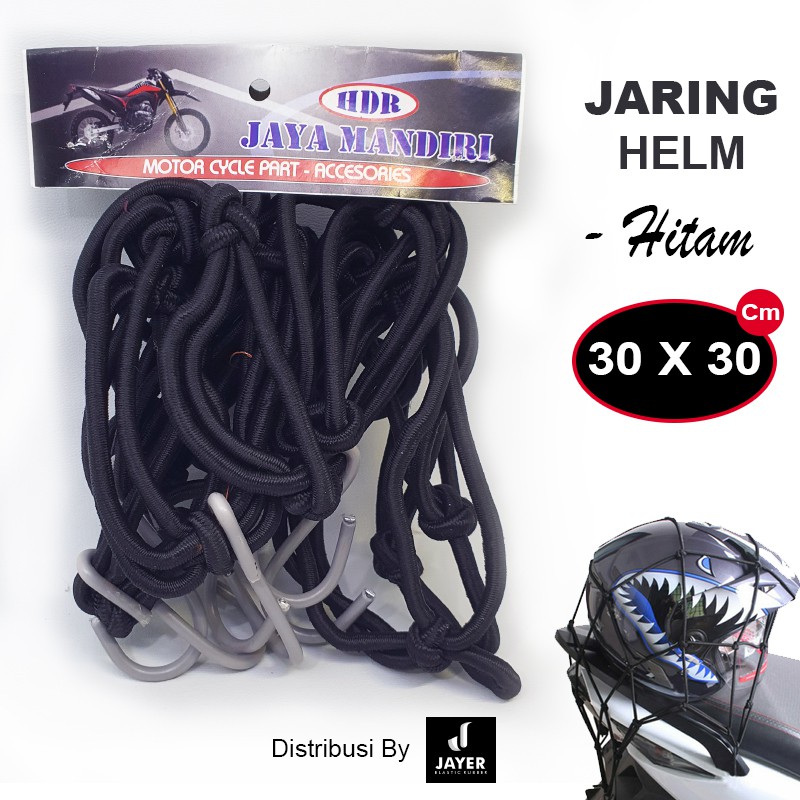 Jaring Helm motor Tali jaring Helm bagasi Tangki Motor 6 cantolan Tebal berkualitas