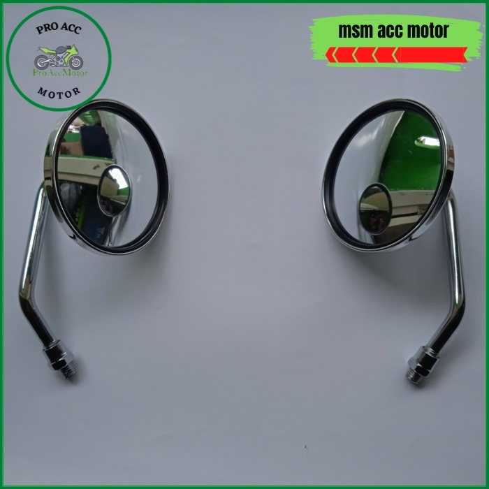 Spion Fazzio Fino Model Bulat Chrome (Bisa COD)