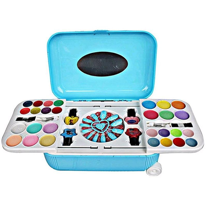 MAINAN ANAK PEREMPUAN MAKE UP NAIL ART FROZEN KITTY MAINAN DANDAN MAKE UP KOPER KADO ANAK-2