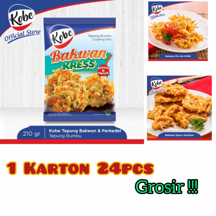 

BISA COD Tepung Bakwan Kress Kobe 210gr Sekarton Grosir