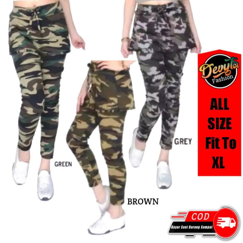 Celana Rok senam loreng import murah