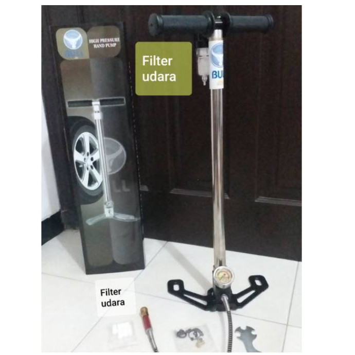 Ori Outdoor Pompa Pcp Bull Lite Stainless Double Filter Udara 4500 Psi Not Senapan Not Angin Bos