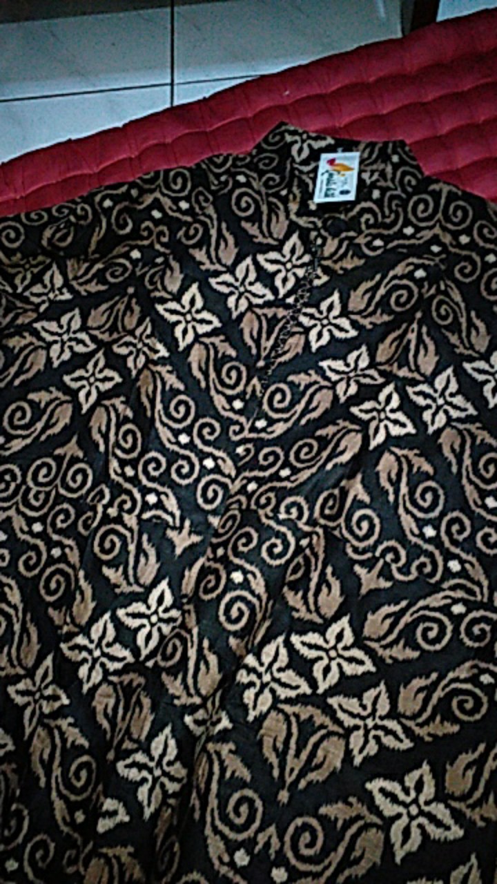 Gamis Cardy Batik Jumbo Ld 120 Standar Ld 106 - Gamis Cardi - Busui Bahan Katun Terlaris