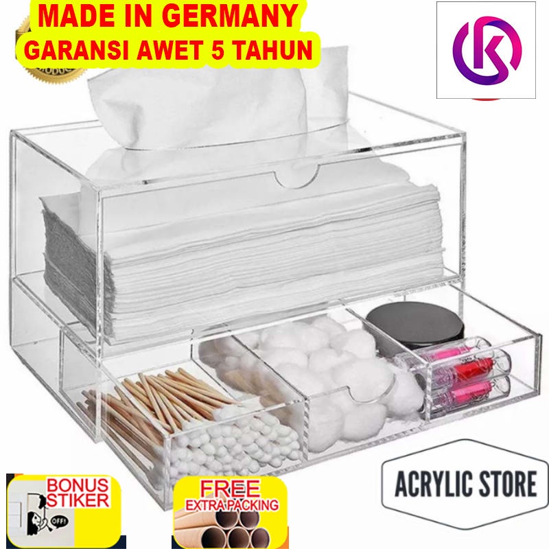 

Terlaris acrylic drawer cosmetic/box kosmetik