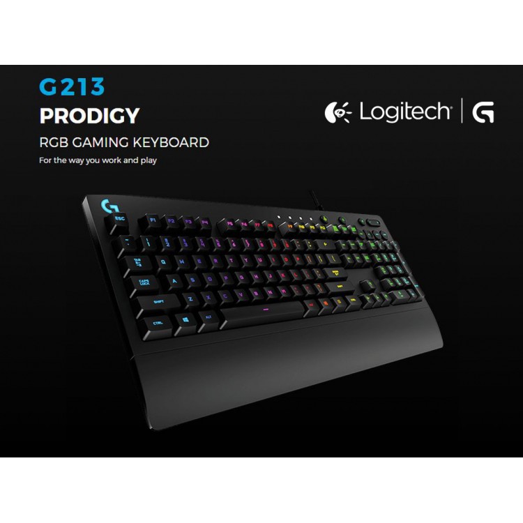 Logitech G213 Prodigy Keyboard Gaming RGB Lighting - GARANSI RESMI