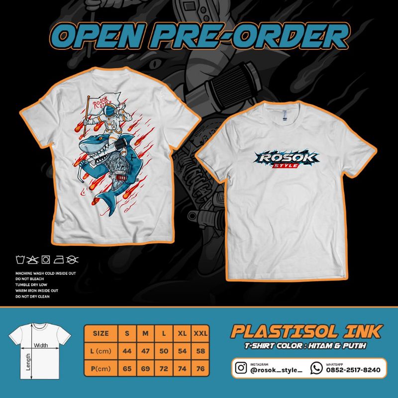 KAOS ROSOK STYLE / ROSOK STYLE / TERBARU / HIU ASTRONOT