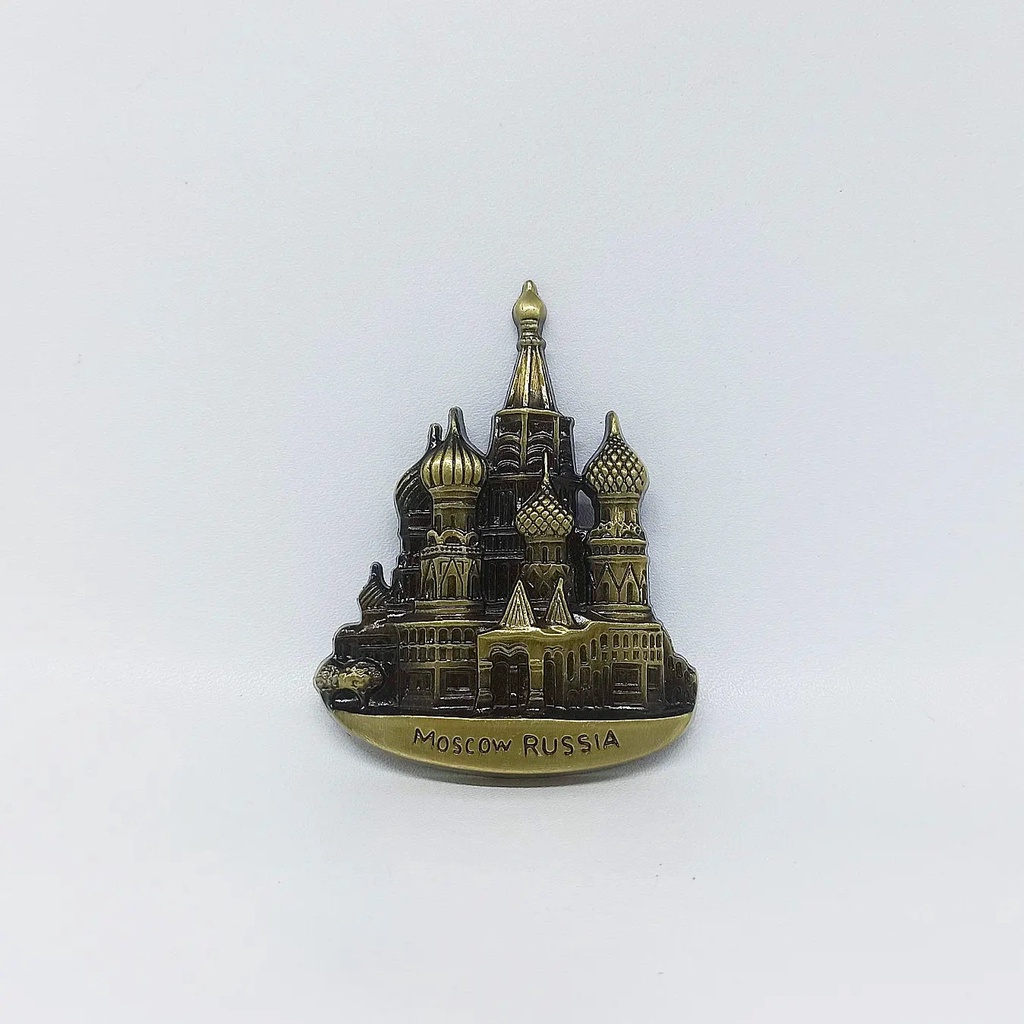 Fridge Magnet Tempelan Kulkas Souvenir Negara Rusia Russia Mockba Moscow Moscow Bangunan Moscow Russ