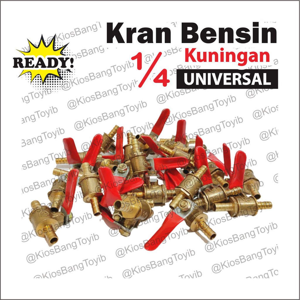 Kran Keran Bensin Motor Universal Kuningan 1/4