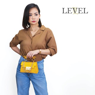 Tas Andin Micro Baguette selempang croco Fashion wanita ...