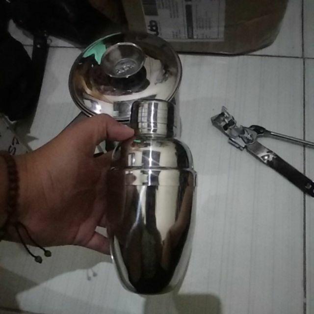 Shaker Cocktail Stainless 350ml Tebal