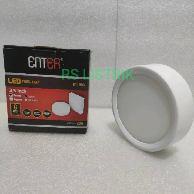 Lampu Downlight LED Panel OB Bulat 6W Outbow 6 W Round 6 Watt BERGARANSI