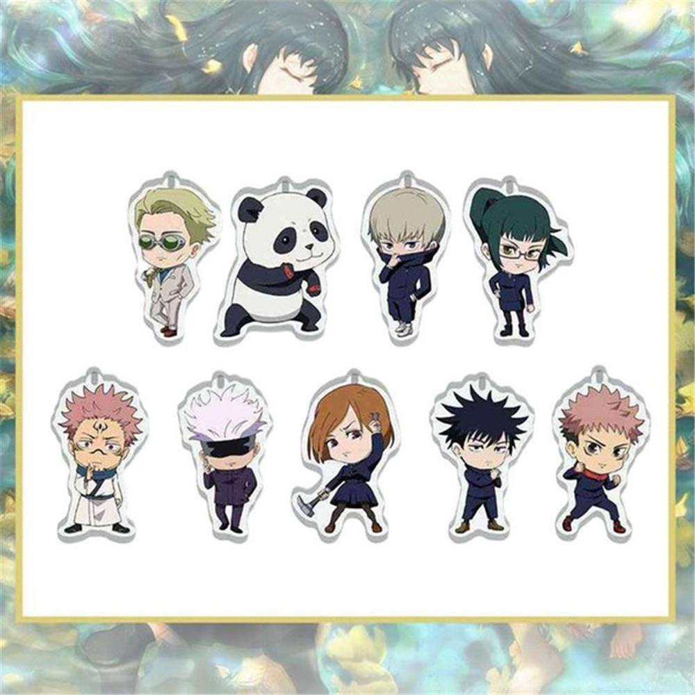 R-bunga Gantungan Kunci Kartun Janpanese Yuji Megumi Jujutsu Kaisen