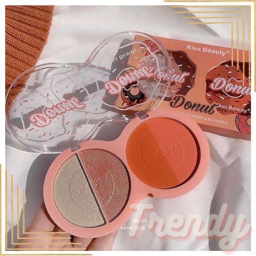 [Per Pc] Kiss Beauty Donut Highlighter &amp; Blusher 2in1 83108-03
