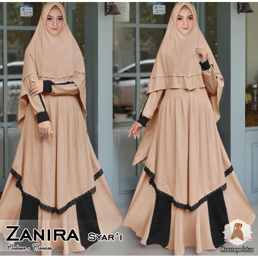 ZANIRA SYARI (EP) BAJU MUSLIM GAMIS MAXY DRESS WANITA LENGAN PANJANG MODIS TERBARU CEWEK FASHION