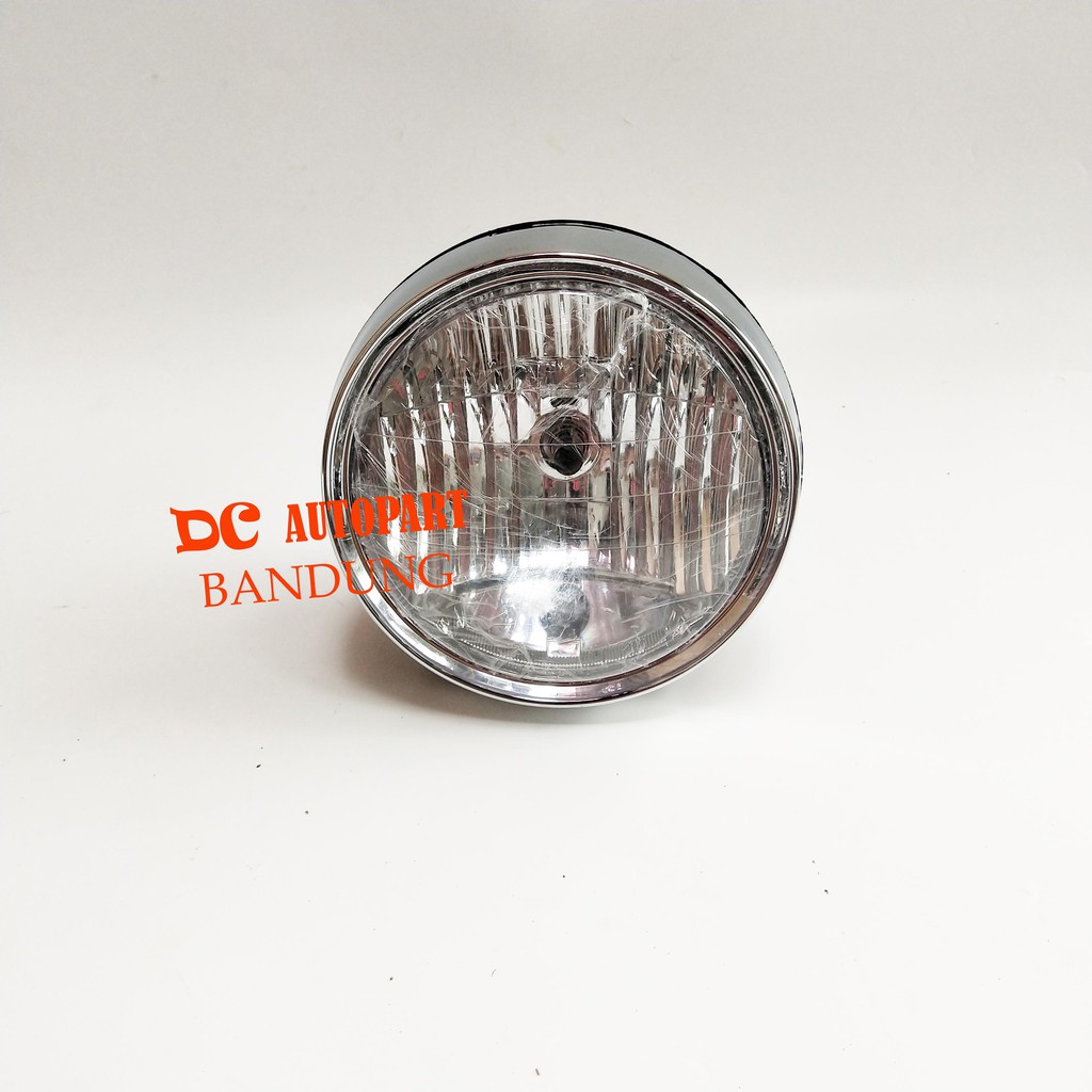 Lampu depan tiger revo bulat hitam