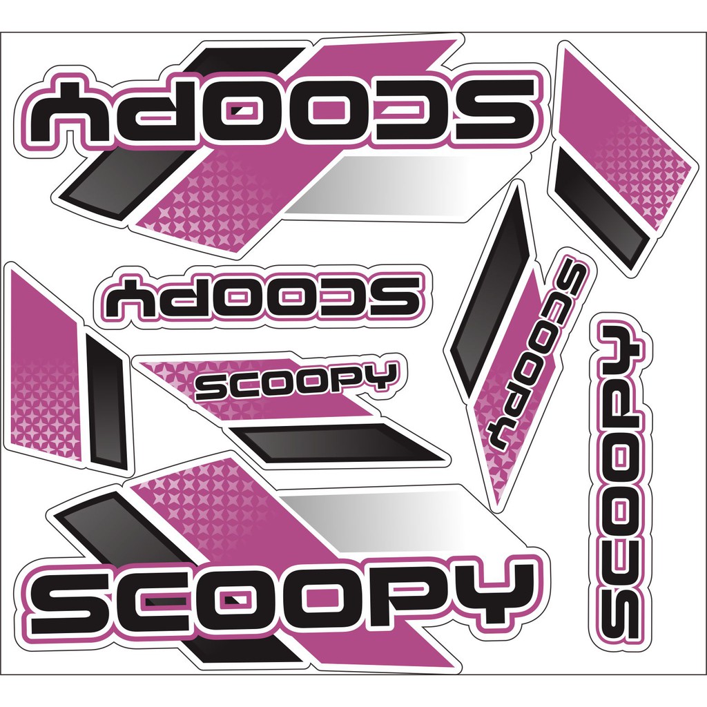 STRIPING VARIASI SCOOPY VARIASI STICKER LIS SIMPLE UNGU