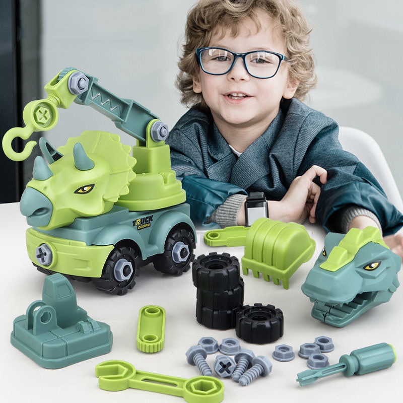 Mainan Truk Excavator Dinosaurus Untuk Hadiah Natal Anak