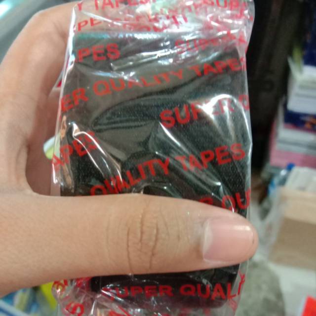 

[ PCS ] Lakban Cloth Tape Deli / Plakban Kain Hitam Deli 2 inch