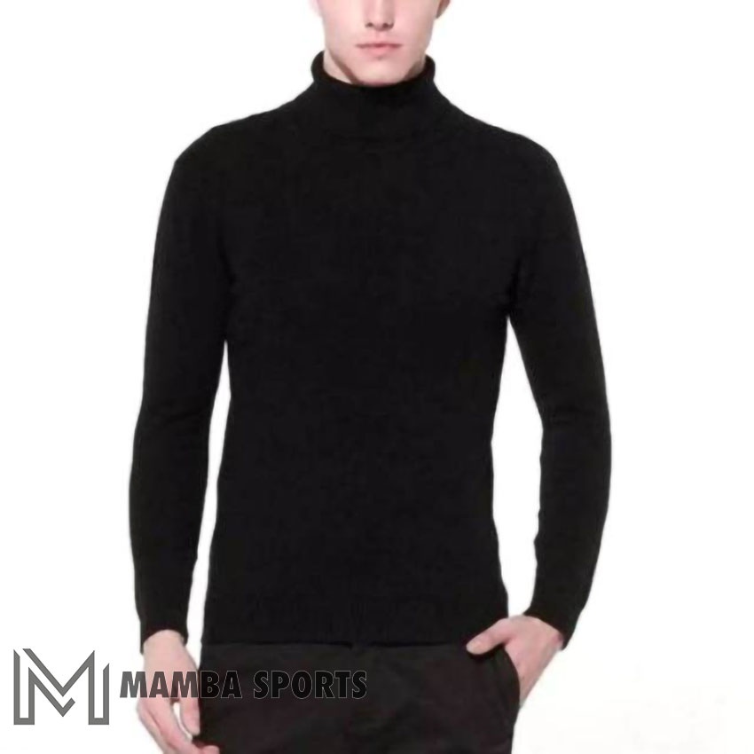 BAJU TURTLENECK PRIA/COWOK TANGAN PANJANG BAJU KAOS LEHER TINGGI POLOS LENGAN PANJANG