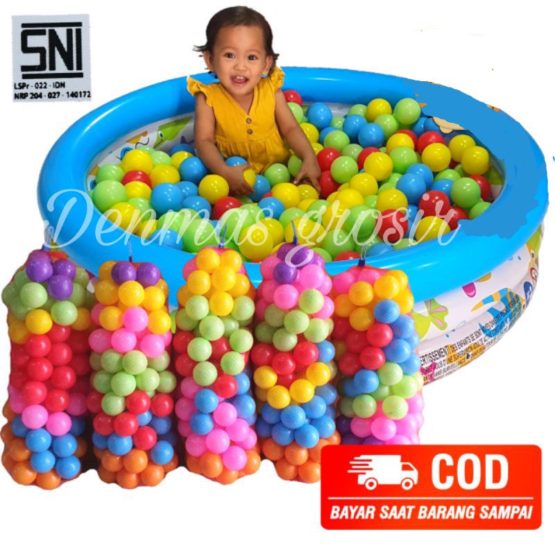 (COD)MANDI BOLA ANAK/BOLA PLASTIK 100pcs dan 50Pcs