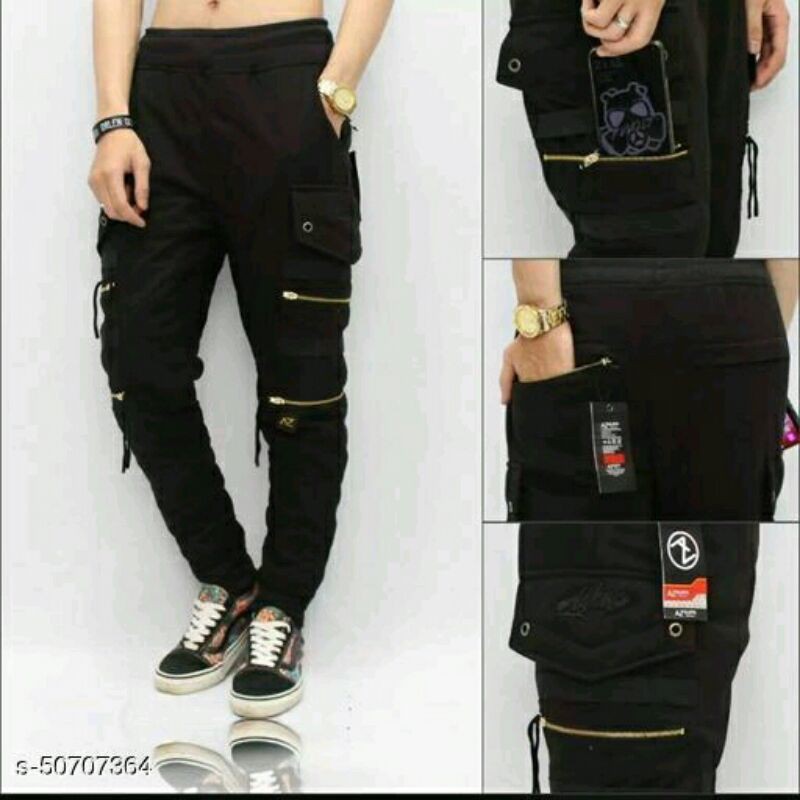 Celana Jogger Double zipper