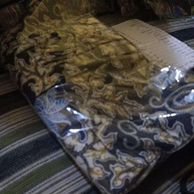 Bswart Batik Hrb026 Kenongo Hem Pendek Padi Pekalongan M L Xl Batik Pria Murah Modern Grosir