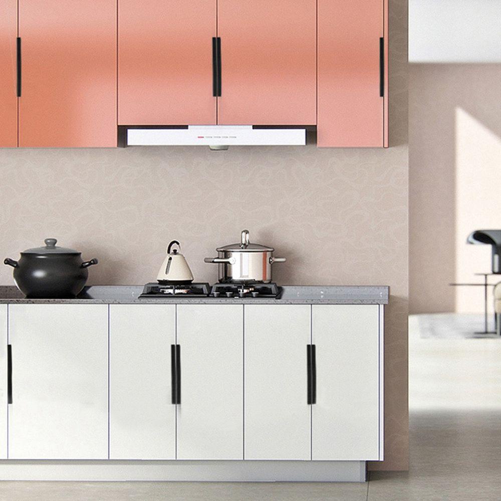 [Elegan] Furniture Handle Black Silver Orange Gold Tarikan Laci Pintu Lemari Dapur Gagang Lemari Knob Laci