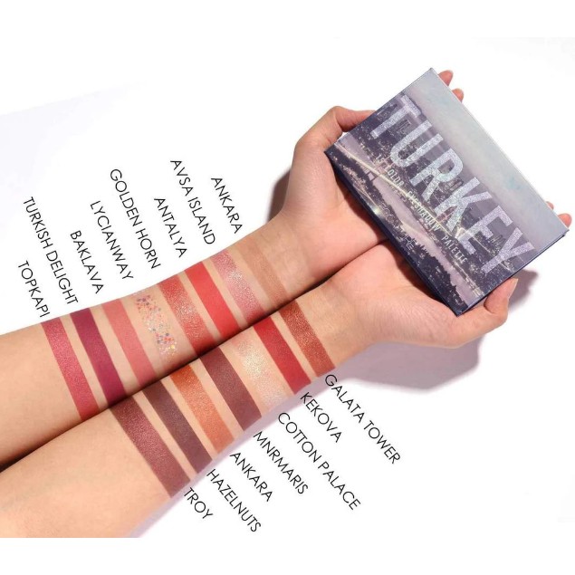 Focallure Eyeshadow Pallete GO TRAVEL 15 Colors PARIS TURKEY PRAGUE PERTH TOKYO BPOM FA-100 FA100 FA 100