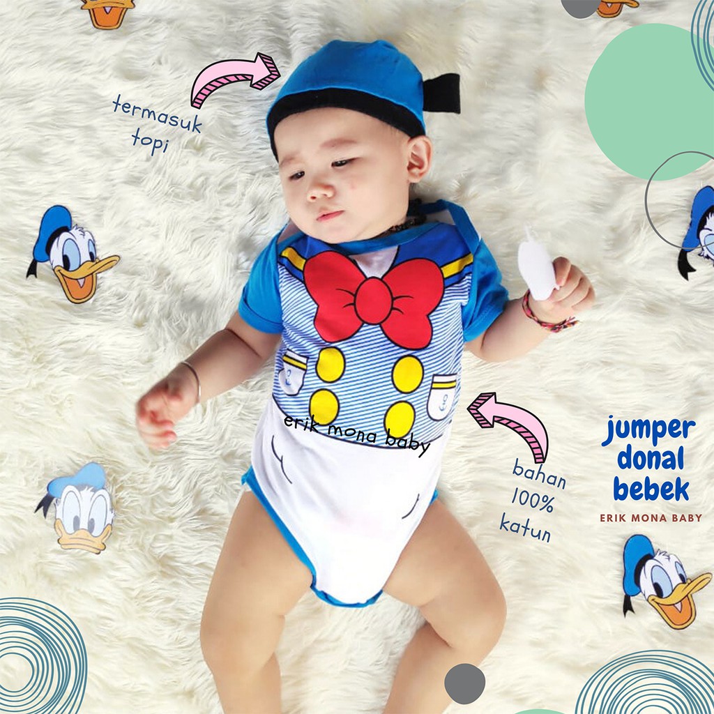 baju bayi jumper bayi karakter donal bebek Shopee Indonesia baju bayi jumper bayi karakter donal bebek Shopee Indonesia
