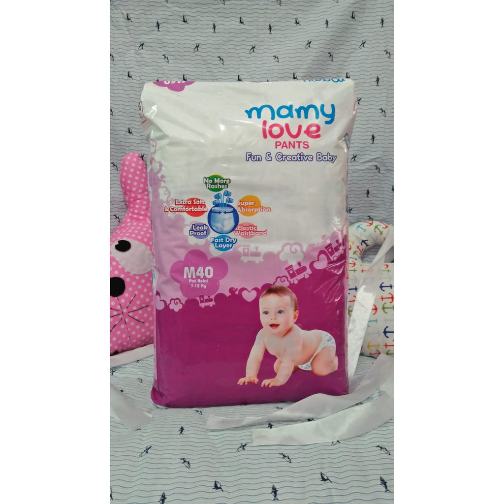 Mamy Love Pants M 40 - HTA SUSU / PAMPERS / DIAPERS