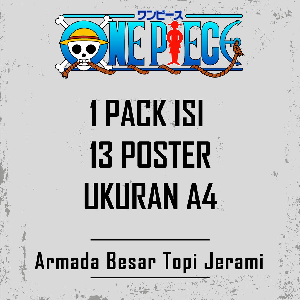 Poster Bounty One Piece Armada Topi Jerami