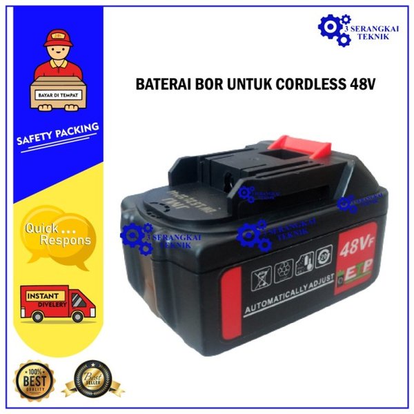 Cordless Lampu Sorot Kerja LED USB LXT JLD + Baterai 48V