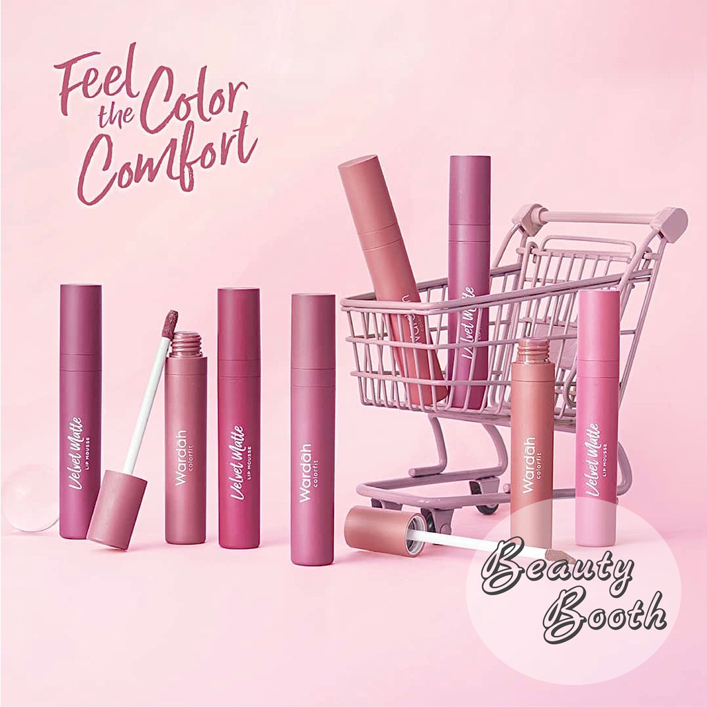 Bundle 2pcs - WARDAH Colorfit Velvet Matte Lip Mousse