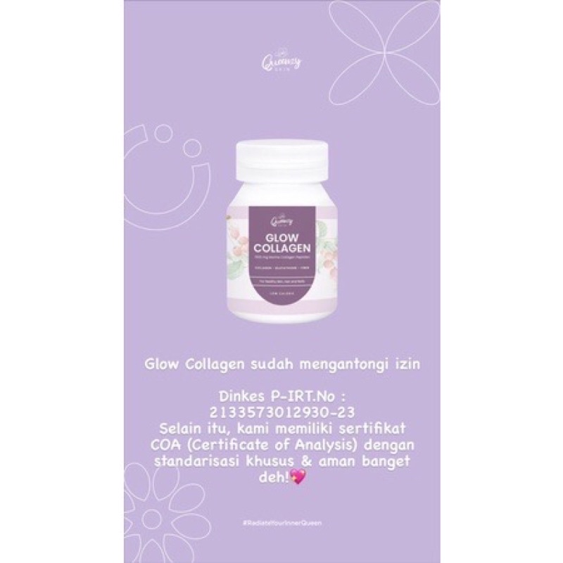 (BISA COD) [BPOM✅] GLOW COLLAGEN by QUEENZY