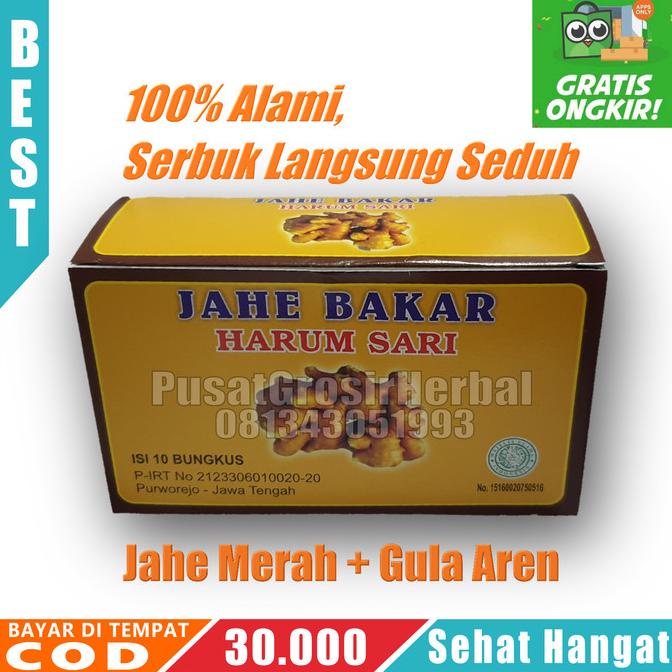 

JAHE Merah Bakar HARUM SARI - Super Amanah Alami Instan Instant bubuk