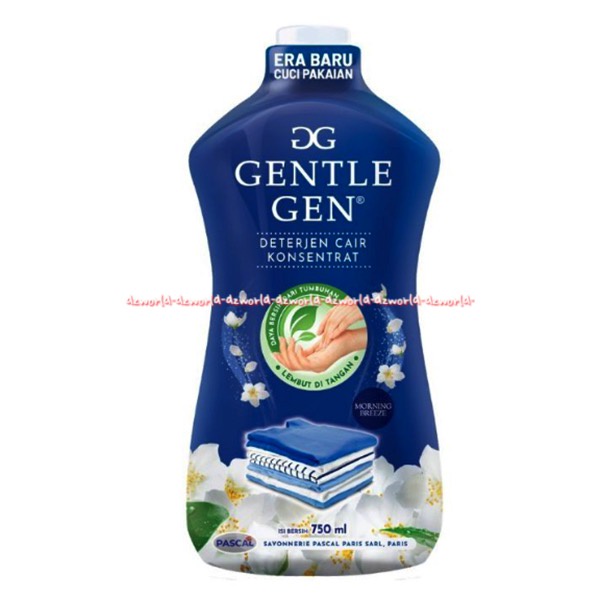 Gentle Gen 750ml Detergen Cair Konsentrat Daya Bersih Tumbuhan Sabun Cuci Cair Lembut Di Tangan Pascal Detergent GG Gentel Gen Gentlegen Botol 750 ml