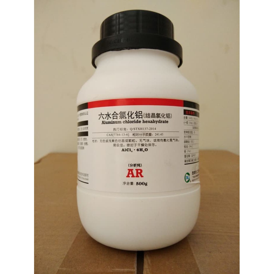 Aluminium Chloride Hexahydrate Alcl3 Bahan Kimia Analys Reagen Shopee Indonesia