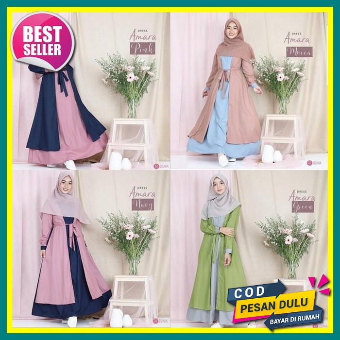 Gamis Wanita Termewah Renda Modis Pakaian Syar'I Cewe Fashion E7U6 Terlaris Brukat Dress Muslimah Re