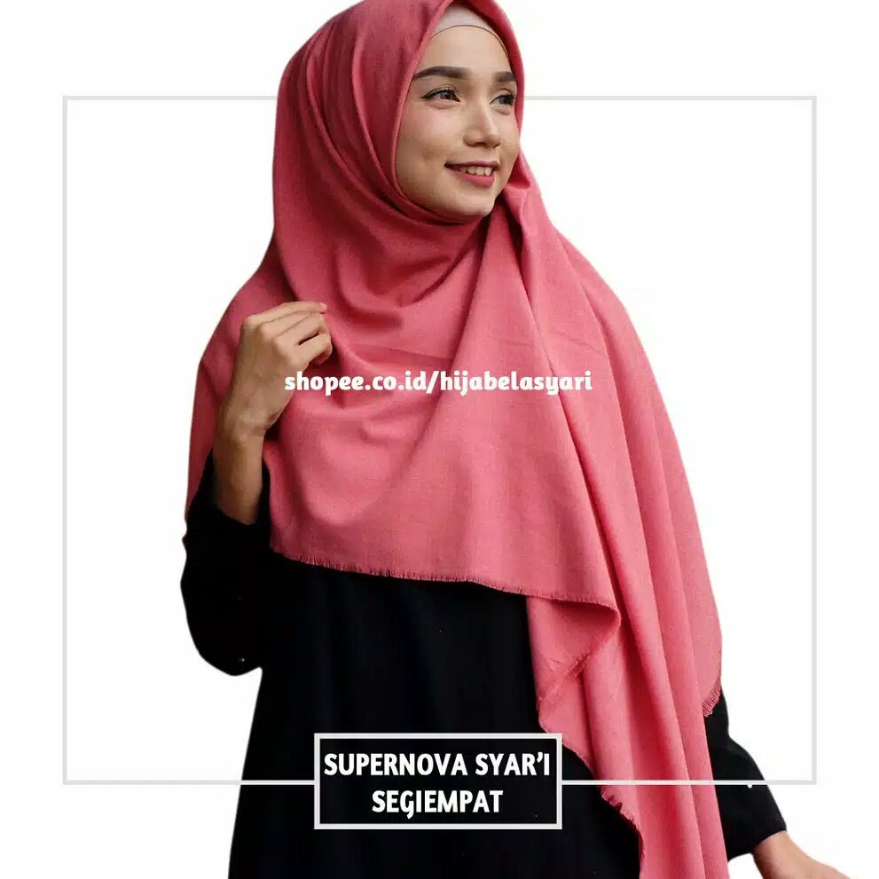 Rx Fashion Jilbab Segi Empat Rawis supernova bahan supernova