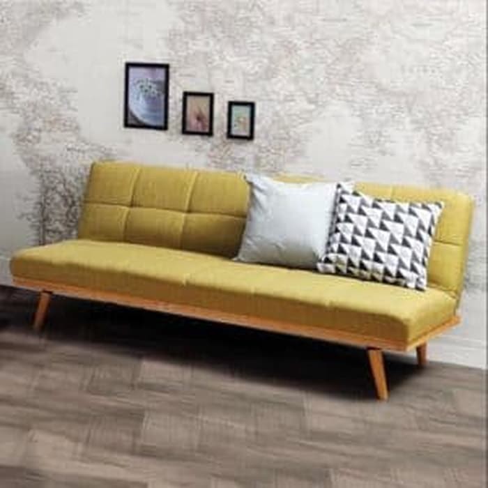 Sofa Bed Kaki Kayu