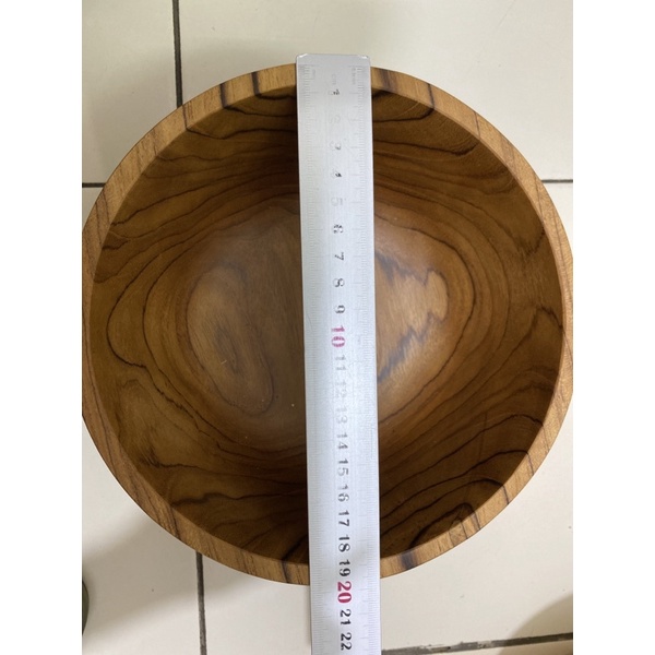 Wooden Bowl / Mangkok Kayu Jati Diameter 20cm