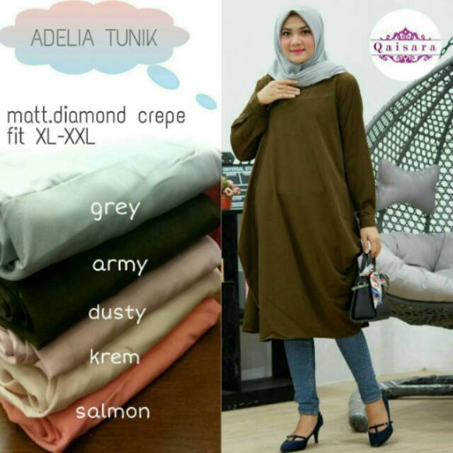 JUAL ADELIA TUNIK 125K ORI BY QAISARA 210917