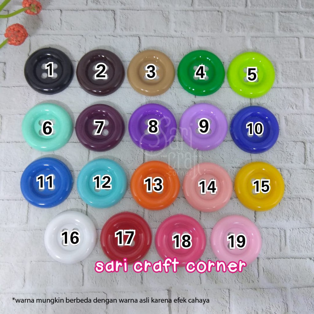 Per GROSS - Kancing Jas 2cm / Kancing Hias Plastik 20mm Connector Masker