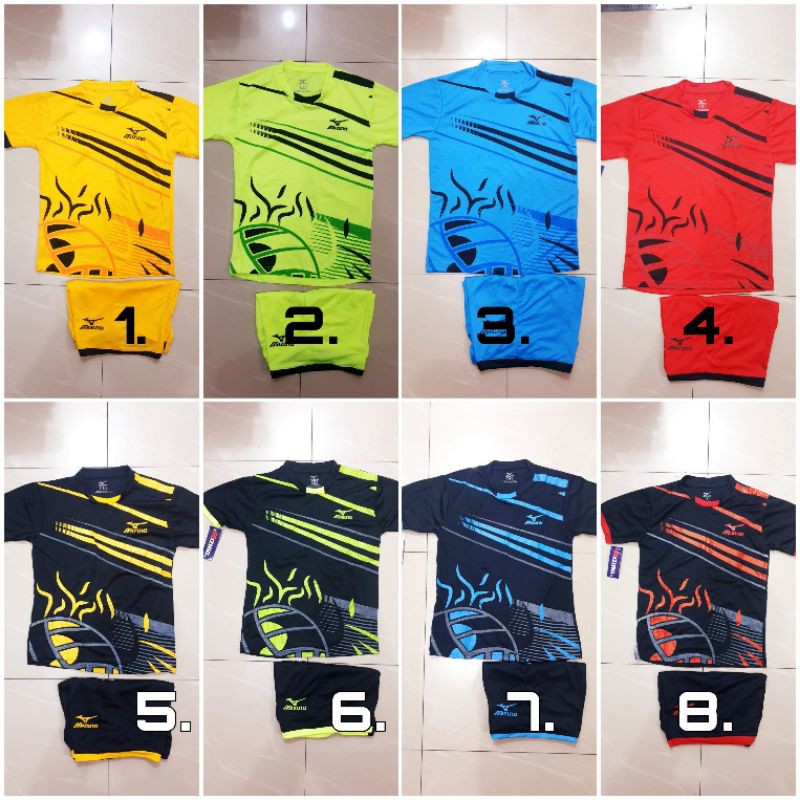 setelan baju futsal anak junior baju volly anak Mizuno murah